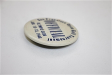 1946 San Francisco Open Golf Tournament at The Olympic Club Officials Badge