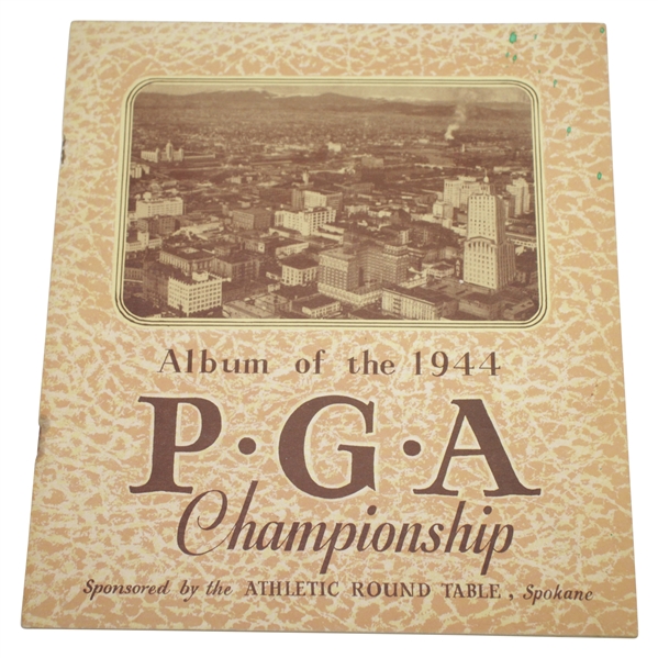 1944 PGA Championship at Manito G&CC Program - Bob Hamilton Winner