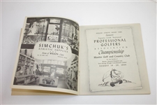 1944 PGA Championship at Manito G&CC Program - Bob Hamilton Winner