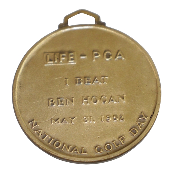 1952 Life-PGA National Golf Day I Beat Ben Hogan Medal