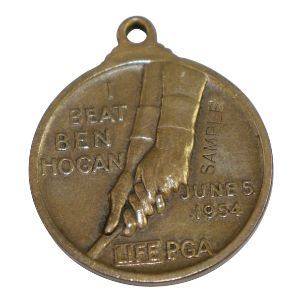 Sample 1954 Life-PGA National Golf Day I Beat Ben Hogan Medal
