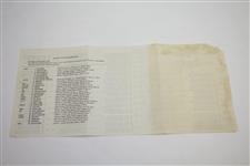1941 US Public Links at Indian Canyon GC Program, Pairing Sheet, & Contestant Courtesy Tickets Booklet