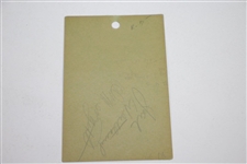1952 US Amateur at Seattle G&CC Official Program with Signed Ticket by Winner Jack Westland & Runner-Up Mengert JSA ALOA
