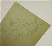 1952 US Amateur at Seattle G&CC Official Program with Signed Ticket by Winner Jack Westland & Runner-Up Mengert JSA ALOA