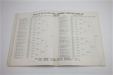 1952 US Amateur at Seattle G&CC Official Program with Signed Ticket by Winner Jack Westland & Runner-Up Mengert JSA ALOA