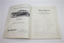 1947 Ryder Cup Matches at Portland Golf Club Official Program - Great Condition