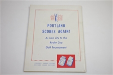 1947 Ryder Cup Matches at Portland Golf Club Official Program - Great Condition