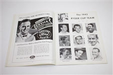 1942 Battle for Victory Ryder Cup Team vs Hagen Challenger Team at Oakland Hills Program - Rare