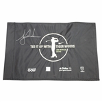 Tiger Woods Signed Tee it up with Tiger Woods Black Flag - 2006 Retailer Outing JSA ALOA