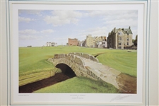 Old Course St. Andrews Print Signed by Artist Graeme Baxter - Framed