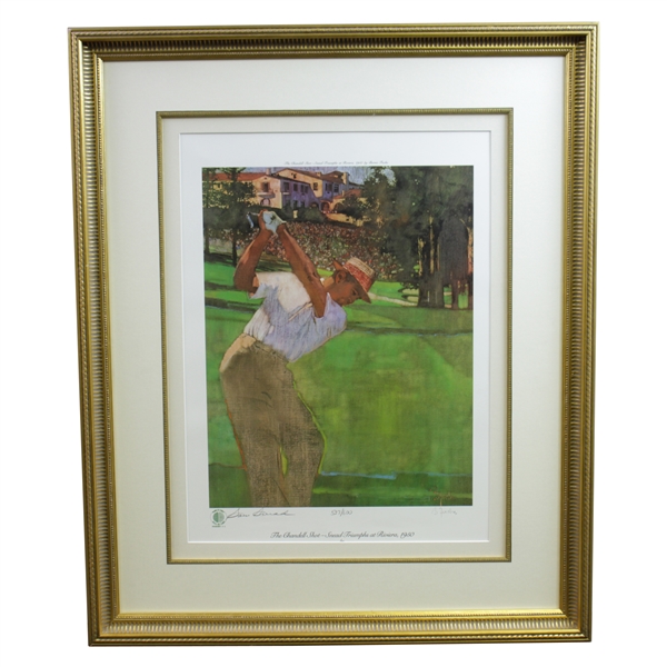 Sam Snead Signed WGHoF Snead Triumphs at Riviera #527/600 Bernie Fuchs Print JSA ALOA
