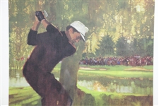 Gary Player Signed WGHoF 'Going for it all - PGA 1972' 20/600 Print by Bernie Fuchs JSA ALOA