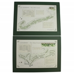 St. Andrews - The Old Course & Turnberry - The Ailsa Course Alba Cartographics Matted Prints