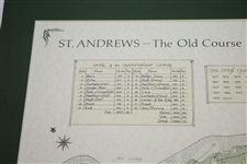 'St. Andrews - The Old Course' & 'Turnberry - The Ailsa Course' Alba Cartographics Matted Prints