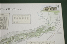 'St. Andrews - The Old Course' & 'Turnberry - The Ailsa Course' Alba Cartographics Matted Prints