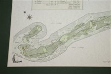 'St. Andrews - The Old Course' & 'Turnberry - The Ailsa Course' Alba Cartographics Matted Prints
