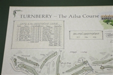 'St. Andrews - The Old Course' & 'Turnberry - The Ailsa Course' Alba Cartographics Matted Prints