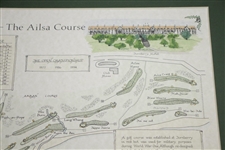'St. Andrews - The Old Course' & 'Turnberry - The Ailsa Course' Alba Cartographics Matted Prints