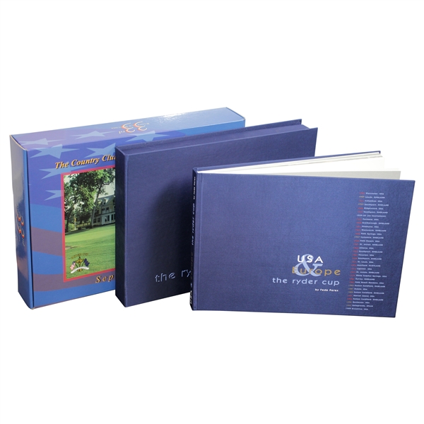 1999 Ryder Cup at Brookline Deluxe Special Ltd Ed Book for the PGA by Fede Perex with Slipcase & Box
