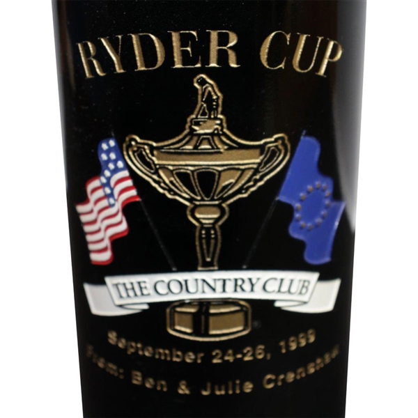 1999 Ryder Cup at Brookline Special Ltd Gifted Wine with Box by Ben & Julie Crenshaw