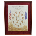 1999 Ryder Cup at Brookline United States Team Poster Signed by Captain Ben Crenshaw JSA ALOA