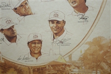 1999 Ryder Cup at Brookline United States Team Poster Signed by Captain Ben Crenshaw JSA ALOA