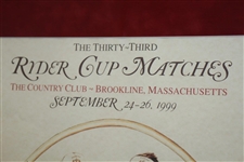 1999 Ryder Cup at Brookline United States Team Poster Signed by Captain Ben Crenshaw JSA ALOA