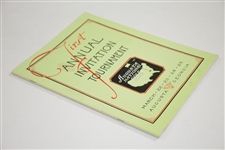 1934 'Augusta Invitational' Masters Tournament Reproduction Program