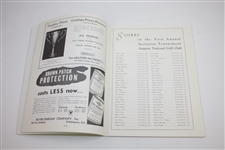 1934 'Augusta Invitational' Masters Tournament Reproduction Program