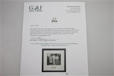 Circa 1920's Walter Hagen Family Portrait On Course - George Pietzcker Original Photo - Hagen with Father & Son