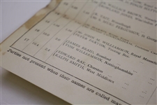 1901 OPEN Championship at Muirfield - Honourable Company of Edinburgh Golfers Program/Pairing Sheet