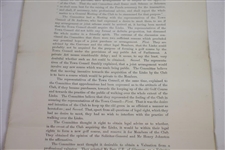 1893 Royal & Ancient Golf Club of St. Andrews Report of Special Committee to Propose Purchase of Links