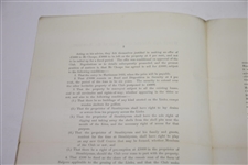 1893 Royal & Ancient Golf Club of St. Andrews Report of Special Committee to Propose Purchase of Links
