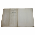 1893 Royal & Ancient Golf Club of St. Andrews Report of Special Committee to Propose Purchase of Links