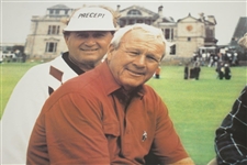 Arnold Palmer, Jack Nicklaus, Tom Watson, & Ray Floyd on the Swilcan Bridge Color Photo