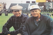 Arnold Palmer, Jack Nicklaus, Tom Watson, & Ray Floyd on the Swilcan Bridge Color Photo
