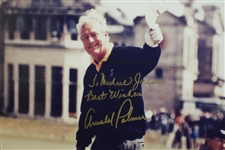 Arnold Palmer Signed & Inscribed Photo to NBA Legend Michael Jordan JSA ALOA