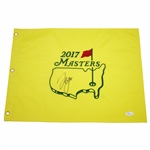 Sergio Garcia Signed 2017 Masters Embroidered Flag JSA FULL #Z26874