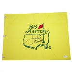 Jordan Spieth Signed Full Signature 2015 Masters Embroidered Flag JSA FULL #Z50685
