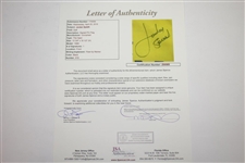 Jordan Spieth Signed Full Signature The OPEN at Royal Birkdale Flag JSA FULL #Z06989