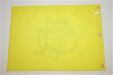'Big Three' Palmer, Nicklaus, & Player Signed 2006 Masters Embroidered Flag with Personalization JSA ALOA