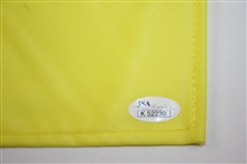Nick Faldo Signed 2011 Masters Embroidered Flag with '1989-90-96' JSA #K52230