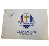 Rory McIlroy Signed 2014 Ryder Cup at Gleneagles Embroidered Flag PSA/DNA #AE00472