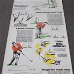 Vintage Arnold Palmer Golf Instructional Wallpaper - 20ft Uncut Section - Unique