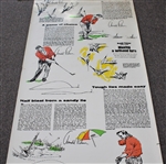Vintage Arnold Palmer Golf Instructional Wallpaper - 20ft Uncut Section - Unique
