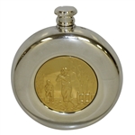 The Association of Golf Writers Whiskey Flask Trophy Gift - Engraved 1990