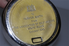 The Association of Golf Writers Whiskey Flask Trophy Gift - Engraved 1990
