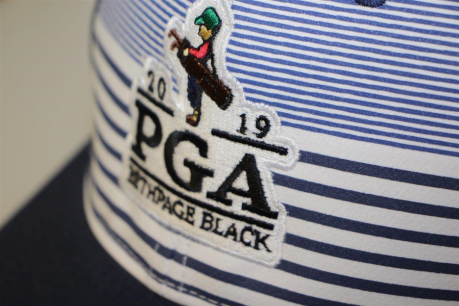 2019 PGA Bethpage Black Striped Performance Mesh Hat w/ Tags - Koepka Win