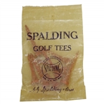 Vintage Wax Spalding Golf Tees Bag with Tees by A.G. Spalding & Bros. - Crist Collection