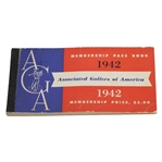 1942 Associated Golfers of America Membership Passbook - Chicago Courses Info - Seldom Seen
